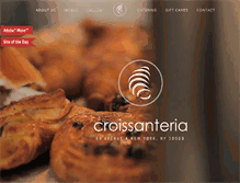 Tablet Screenshot of croissanterianyc.com